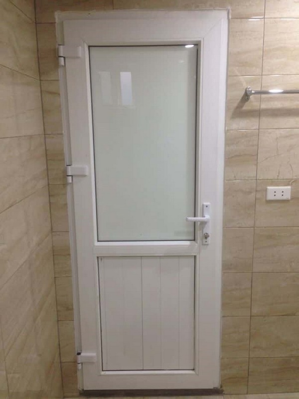  Mẫu cửa nhôm phòng tắm đẹp sang trọng màu trắng