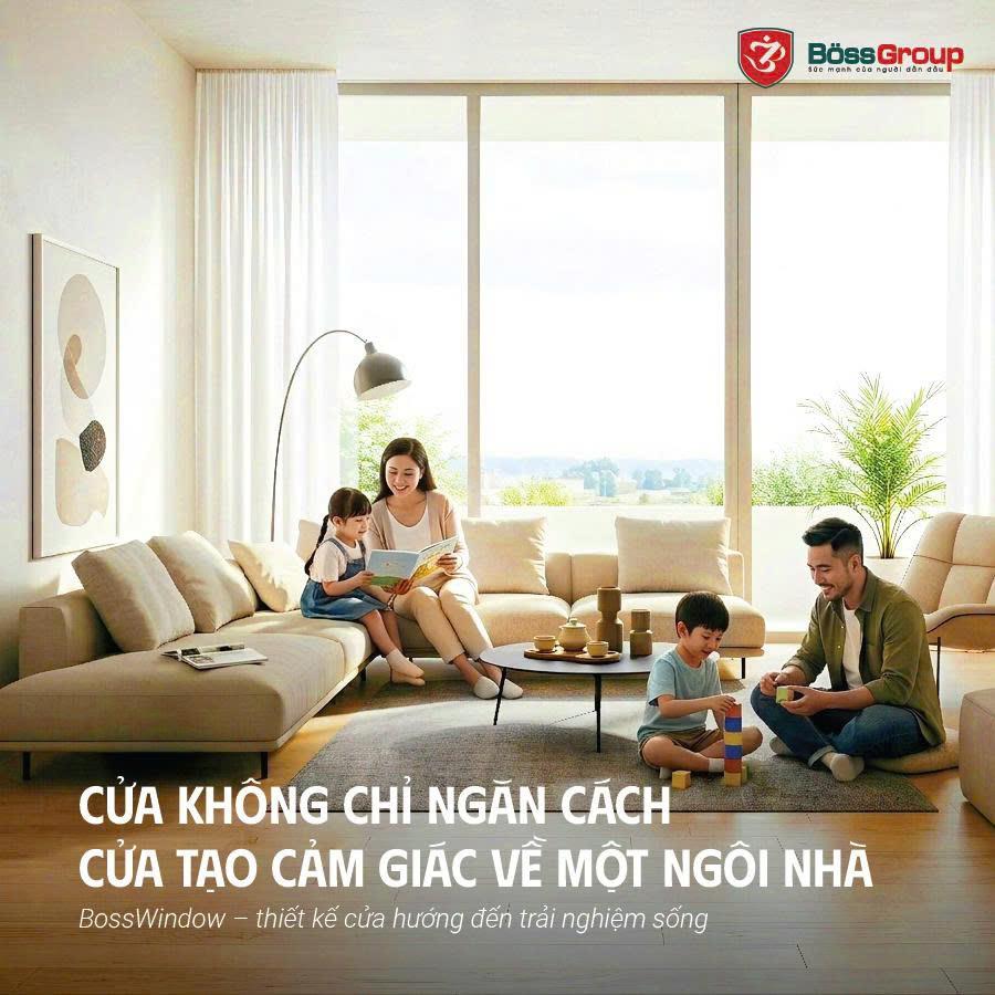 Cửa nhôm BossWindow – Giải pháp hoàn thiện kiến trúc cho công trình hiện đại